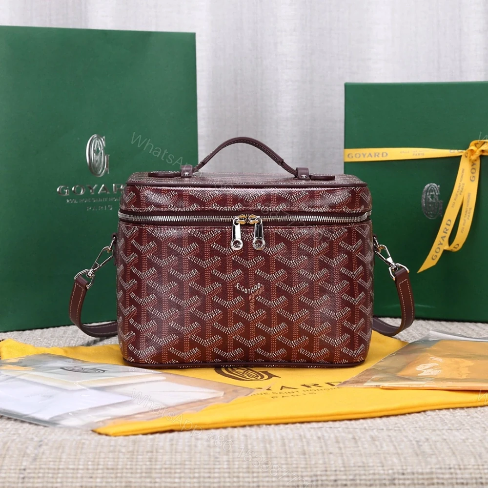 高仿Goyard*Muse系列MUSEVA3單價盒子包朱紅免檢版 — view 1
