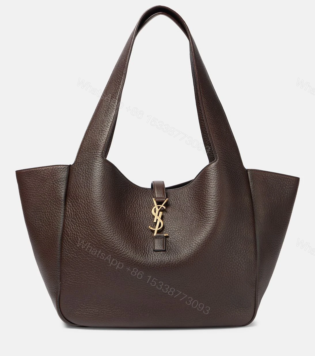 Saint Laurent Le 5 à 7 Bea Large leather shopper — view 1