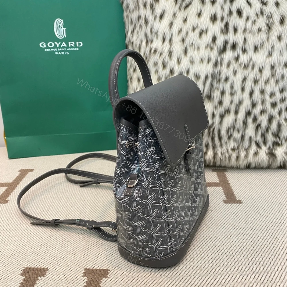 View 4 of 高仿Goyard*ALPIN5經典老花滿印雙肩包灰色免檢版