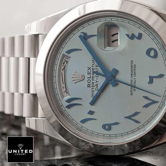 View 7 of Rolex Day-Date Arabic Dial 228206 Replica