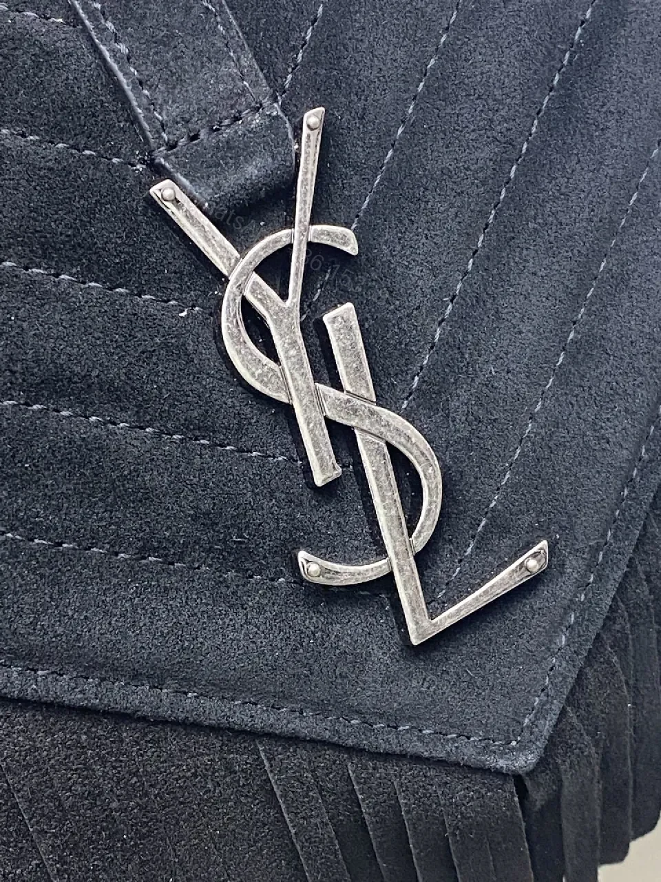 View 4 of Suede Fringe Bag: Luxe Hardware, Evening-to-Day Carry
