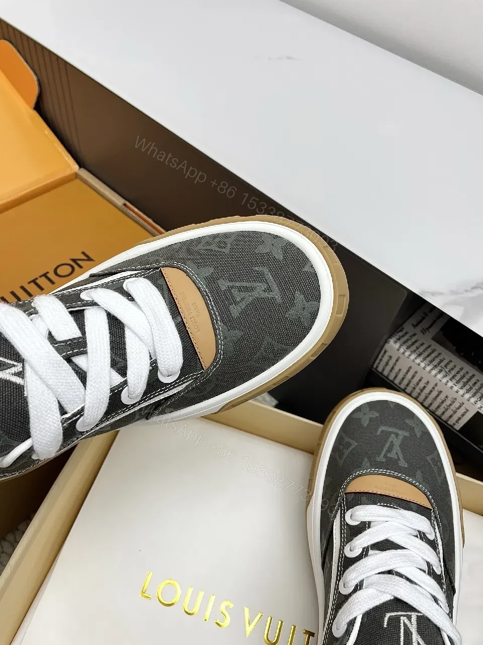 View 2 of Embossed Monogram Sneaker: Luxury Comfort, Durable Style