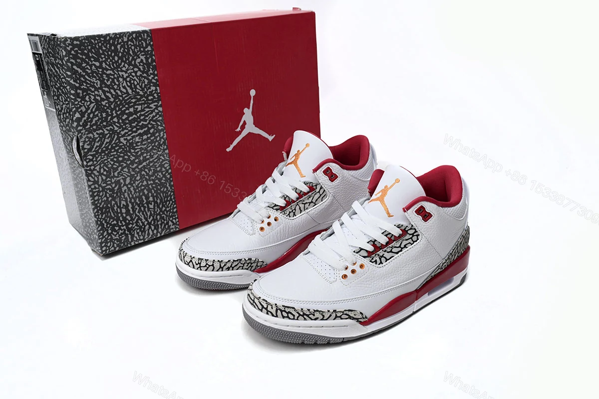 (GET)Air Jordan 3 Retro Cardinal Red CT8532-126 — view 2
