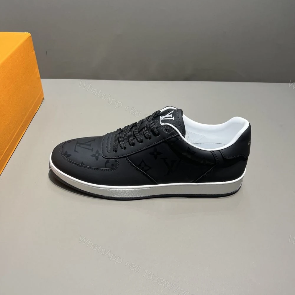 View 6 of Louis Vuitton Rivoli Sneaker Monogram Metallic Canvas Black For Men 1A9FGZ