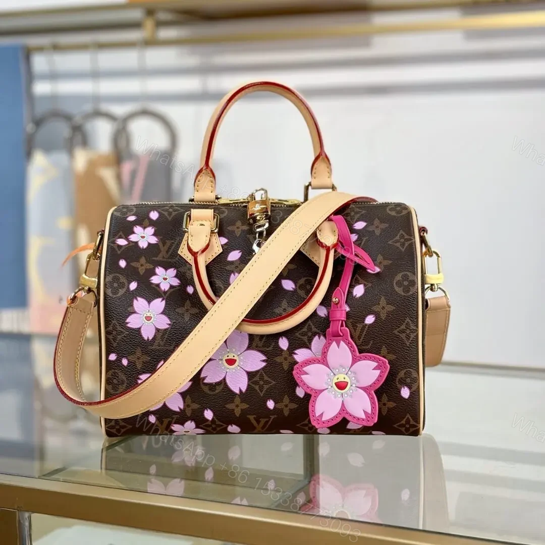Louis Vuitton x Takashi Murakami Monogram Cherry Blossom Speedy Bandoulière 25 — view 1