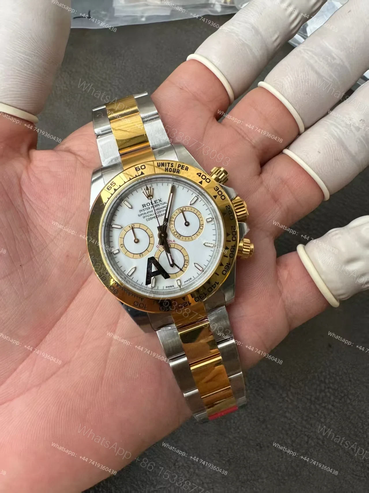 View 3 of Rolex Super Clone Daytona M126503-0001 White Dial Two-Tone 4131 Movement