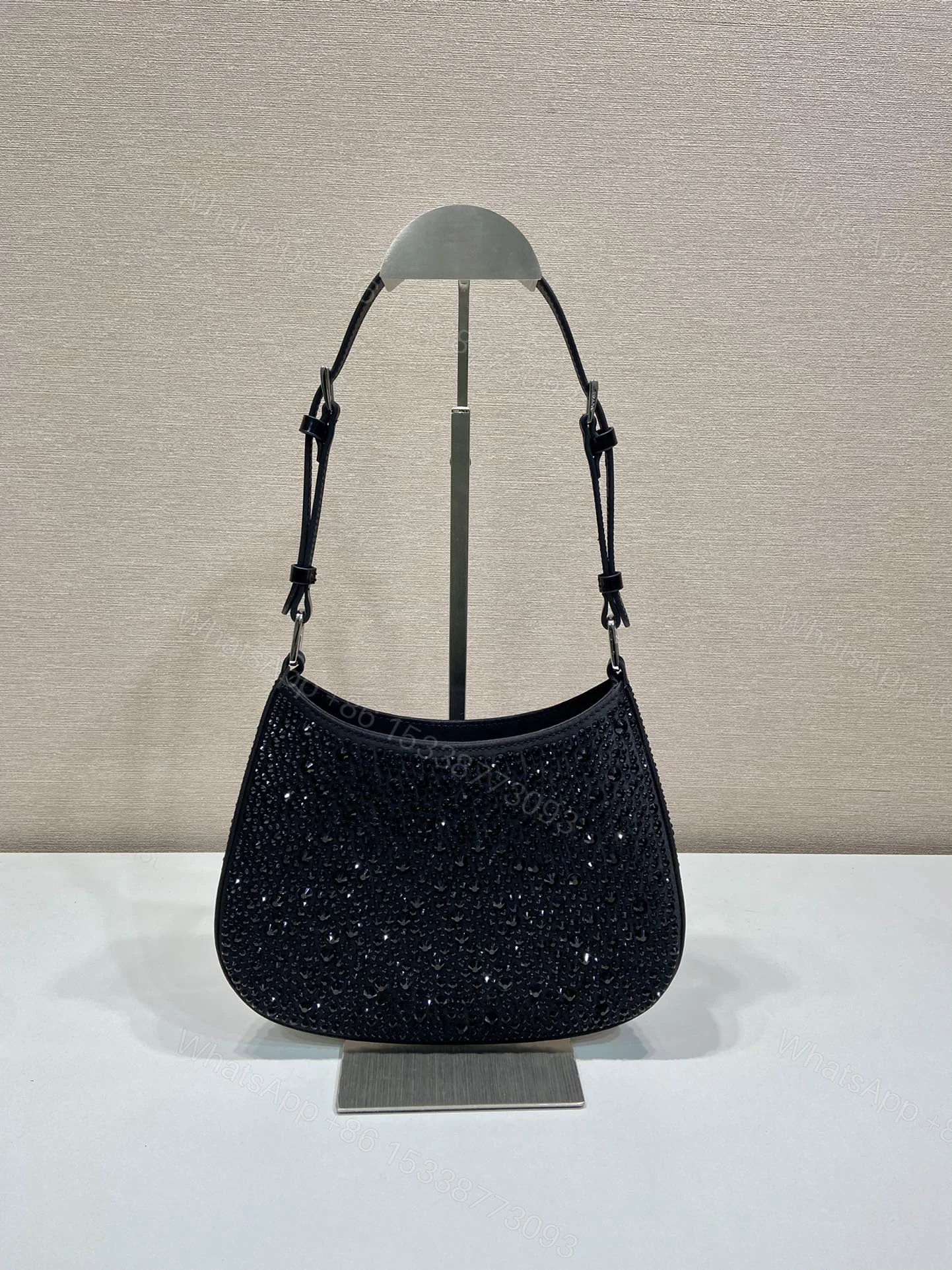 View 4 of Prada Cleo crystal-embellished Shoulder Bag