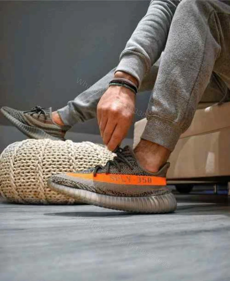 View 3 of First Copy Adidas Yeezy Boost 350 V2 Carbon Beluga Men’s Sneakers