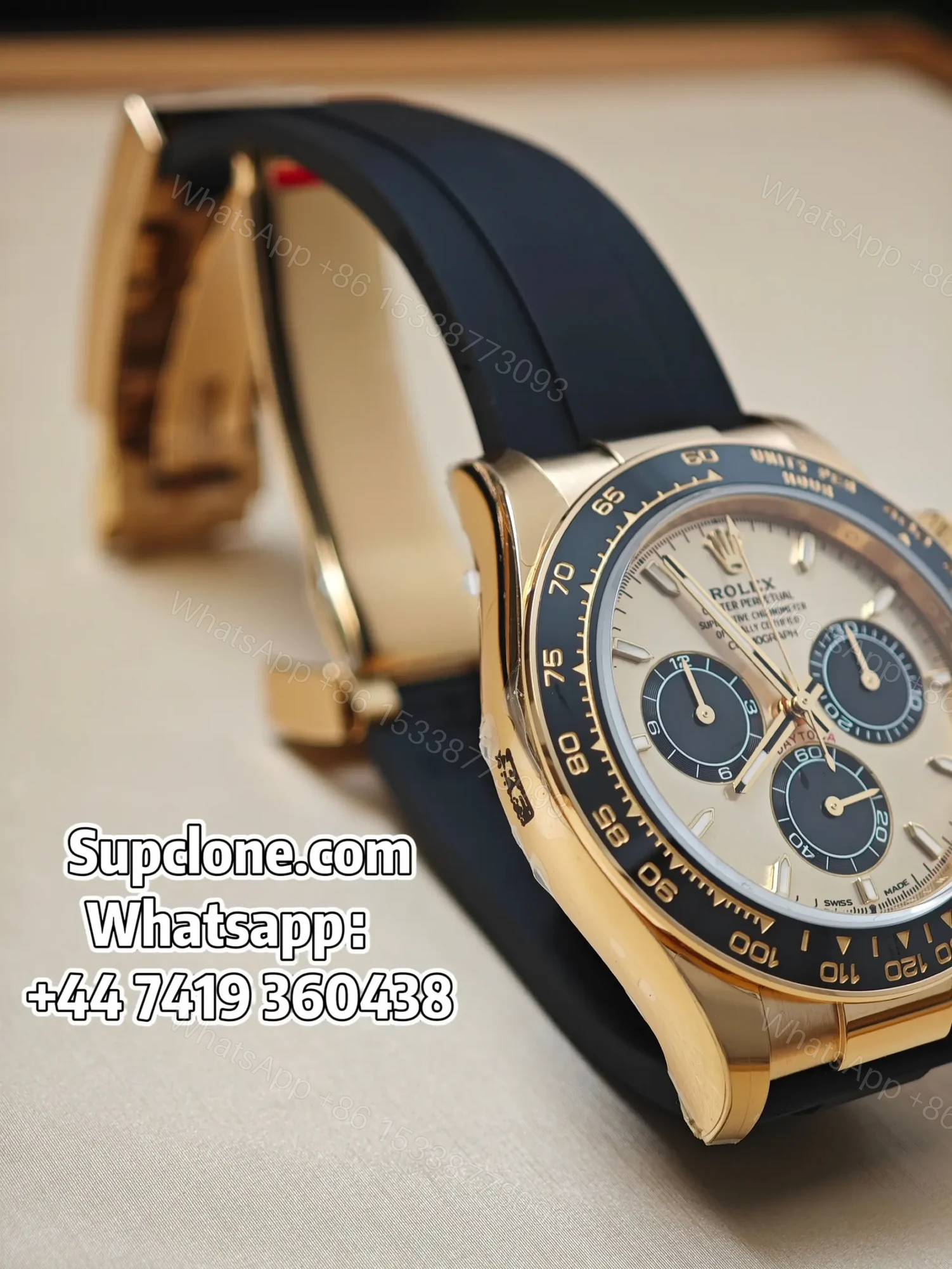 View 5 of Rolex Daytona Super Clone M126518LN-0012 Gold dial 4131 Movement