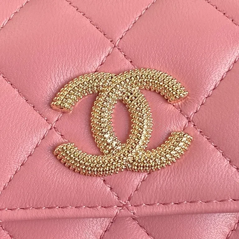 View 2 of Pink Quilted Chanel-Style Compact Bag: Everyday Luxe Edge