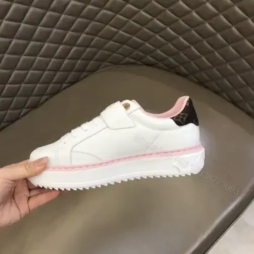 View 8 of LOUIS VUITTON TIME OUT SNEAKER IN WHITE AND PINK – LSVT364