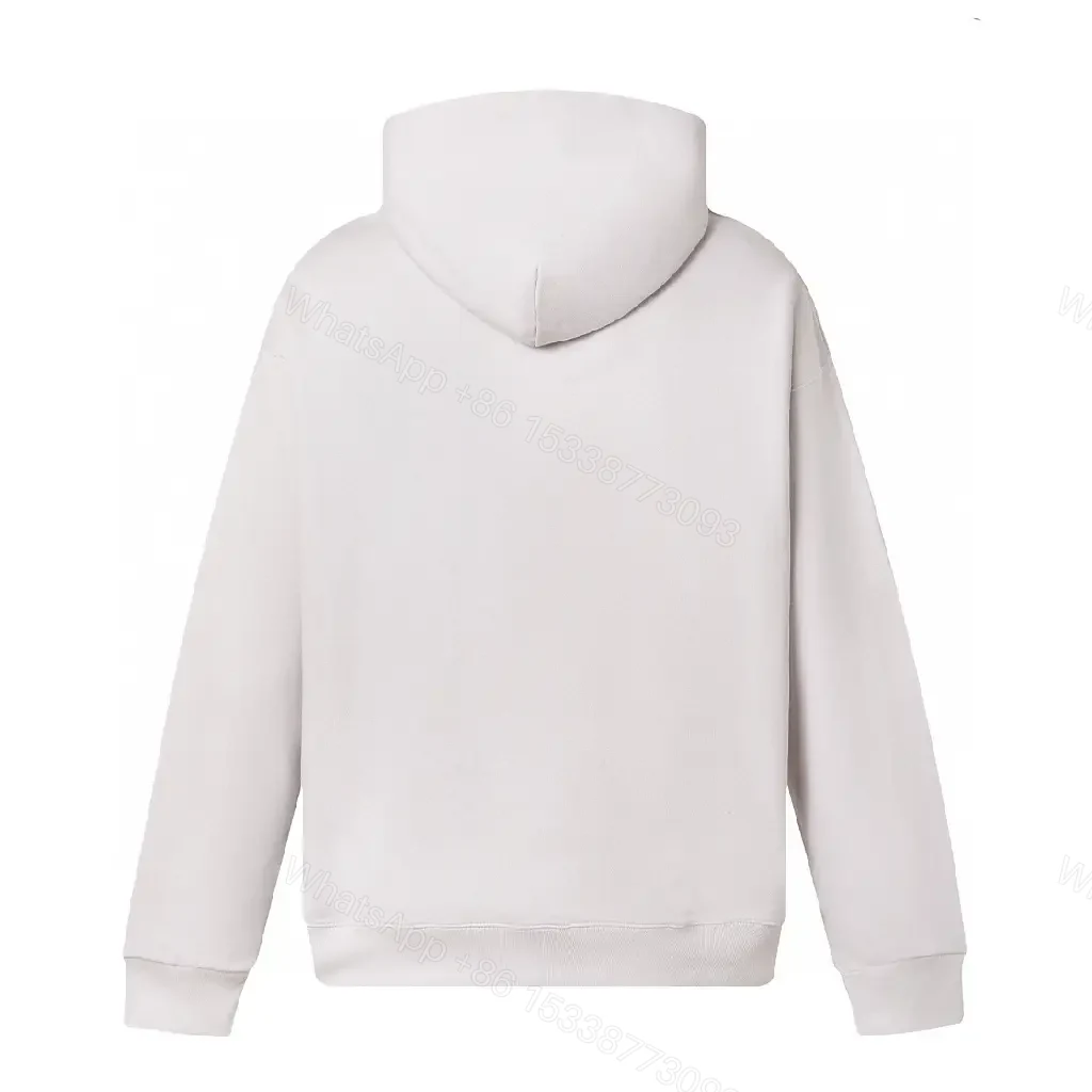 View 7 of Minimalist White Hoodie: Premium Graphic, Casual Luxe Comfort