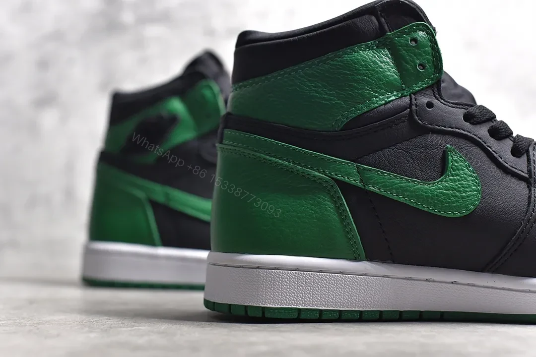 View 3 of Air Jordan 1 Retro High “Pine Green Black ” Replica