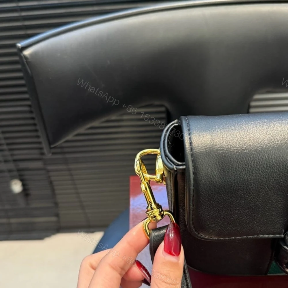 View 8 of Gucci Horsebit 1955 Small Shoulder Bag Black Leather 21cm
