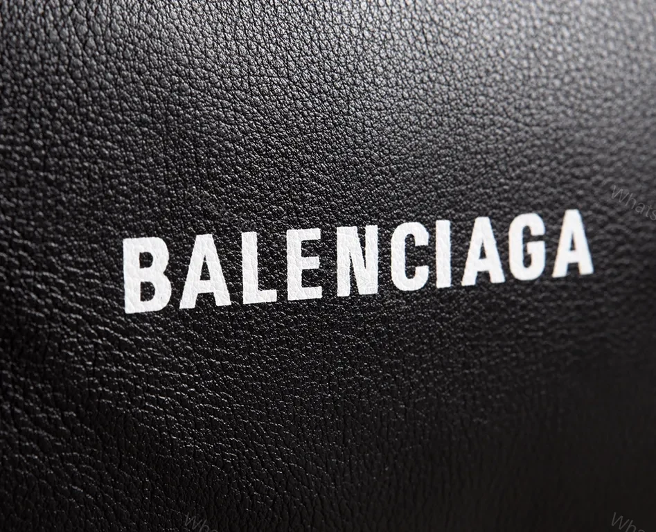 View 7 of Compact Black Leather Crossbody: Bold Logo, Versatile Style