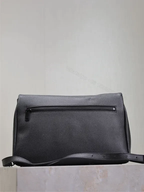 View 4 of Chic YSL Textured Leather Crossbody: Subtle Luxury Bag