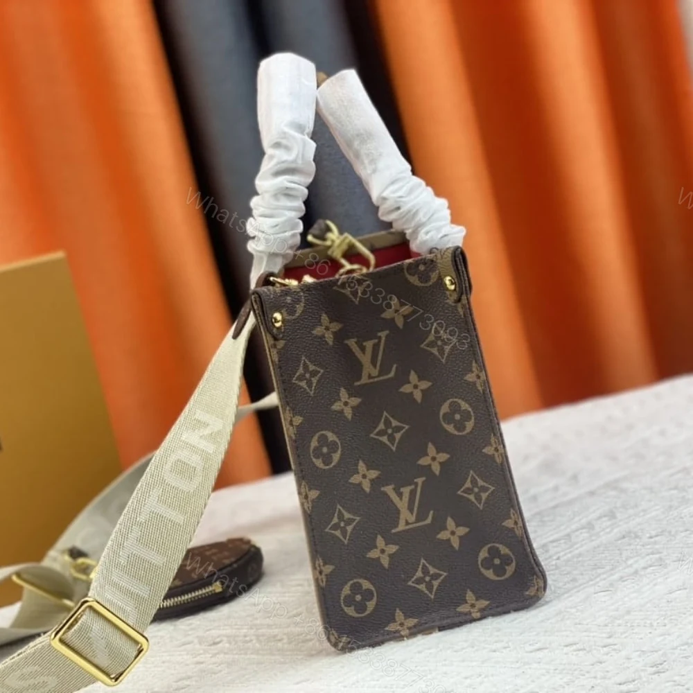 View 4 of Louis Vuitton Onthego PM Brown 25Cm M46373
