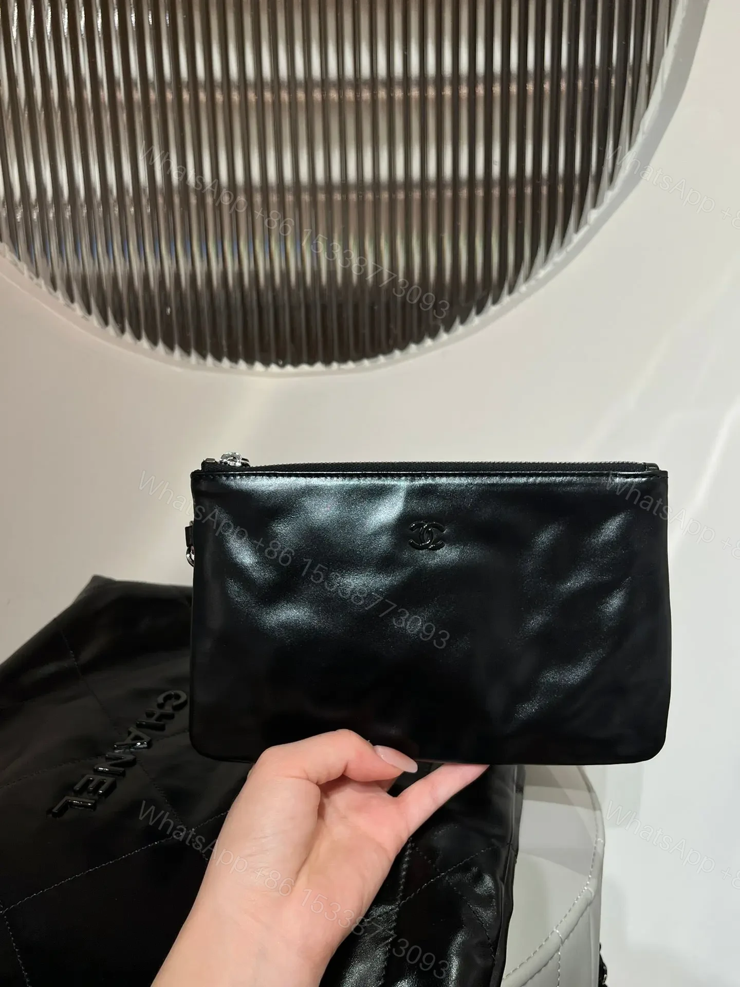 View 5 of Chanel 22 Bag Black with Black Hardware