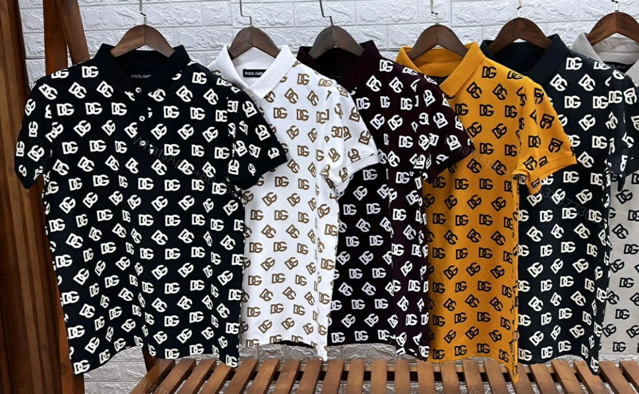 View 4 of FIRST COPY DOLCE & GABBANA LUXURY STYLE SUMMER LOOK POLO T-SHIRT