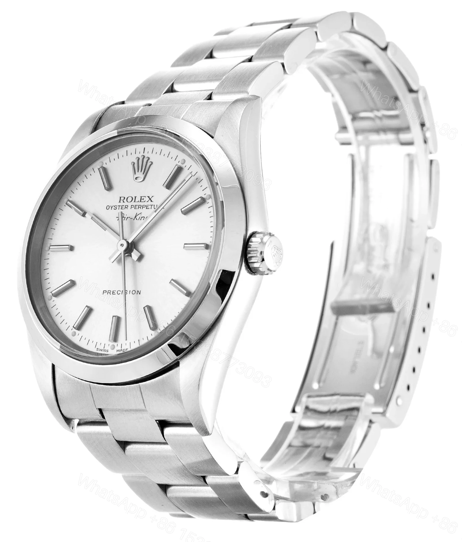 View 2 of Replica Rolex Air-King Silver Dial 14000M