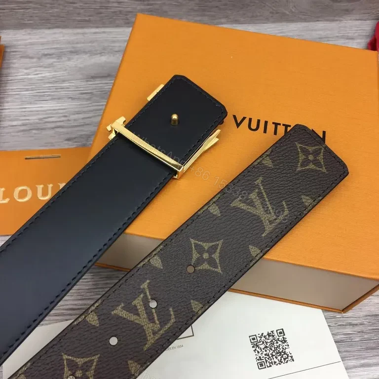 View 5 of Monogram Signature Belt: Gold Buckle, Coated Canvas Belt