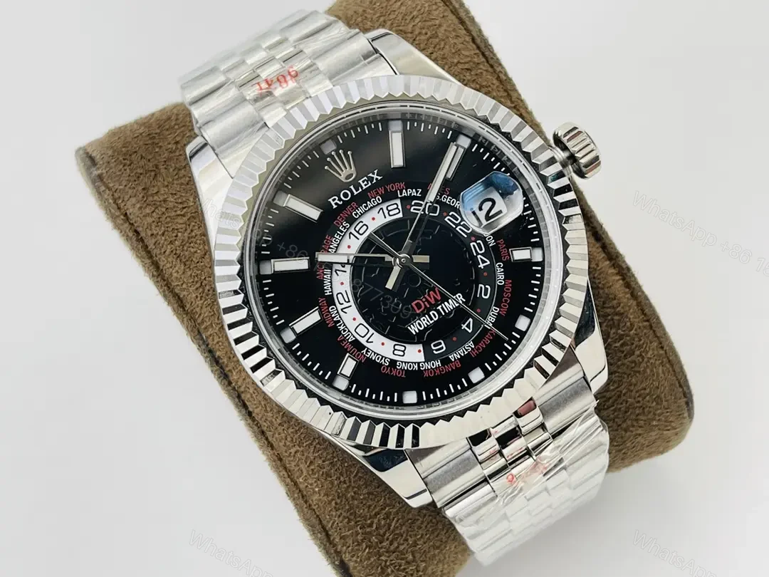 View 2 of Rolex Sky-Dweller Black Dial DiW Jubilee Bracelet 42mm RLX-SKY-DIW-BLK42-JUB