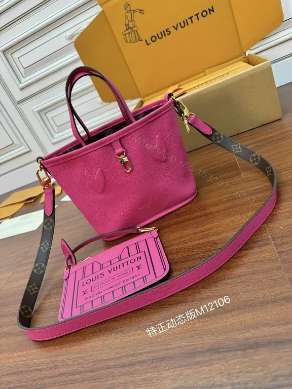 View 7 of Vivid Monogram Mini Bag: Neon Pink, LV-Style, Compact Luxe