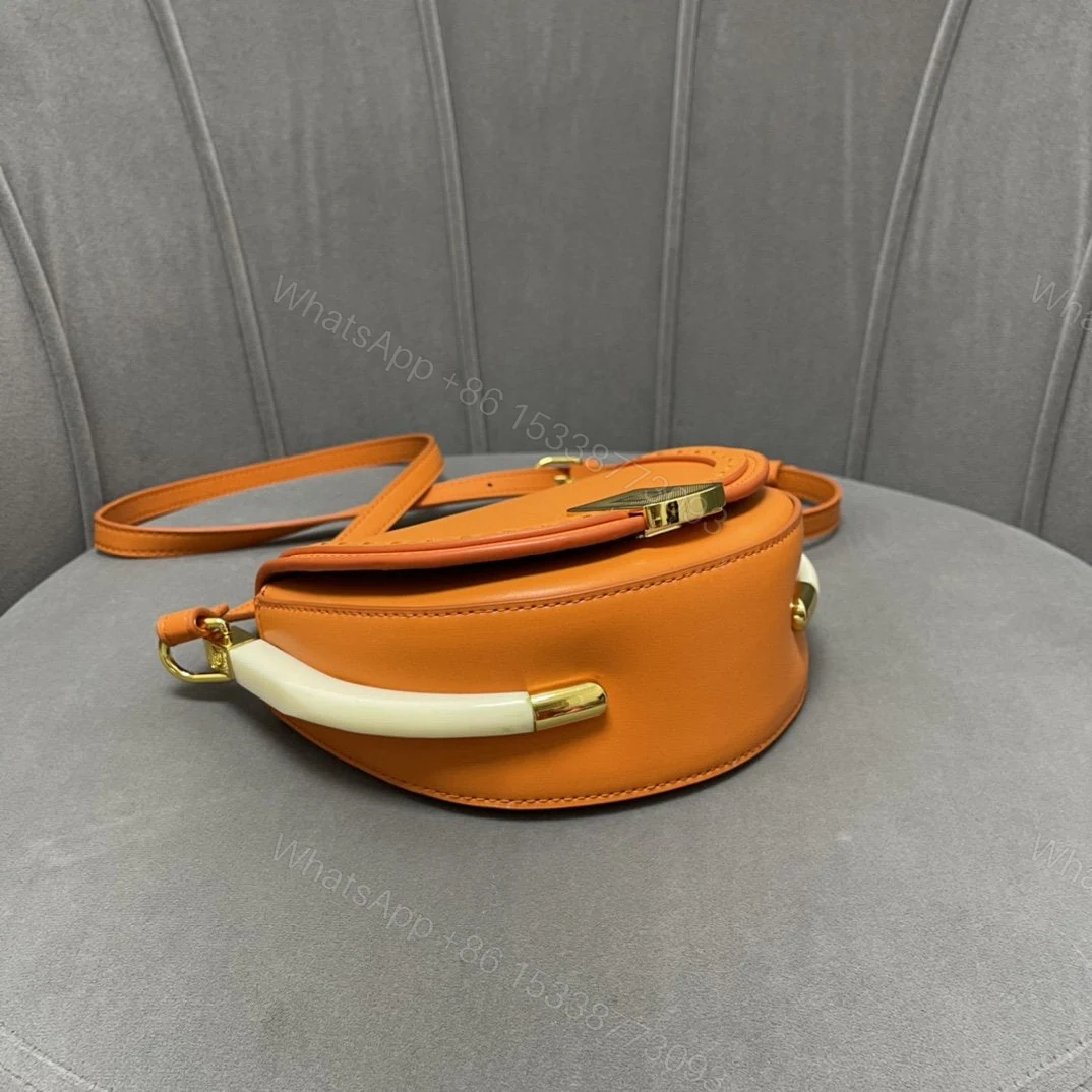 View 9 of Fendi Moonlight Clementine Orange Satchel Crossbody Bag