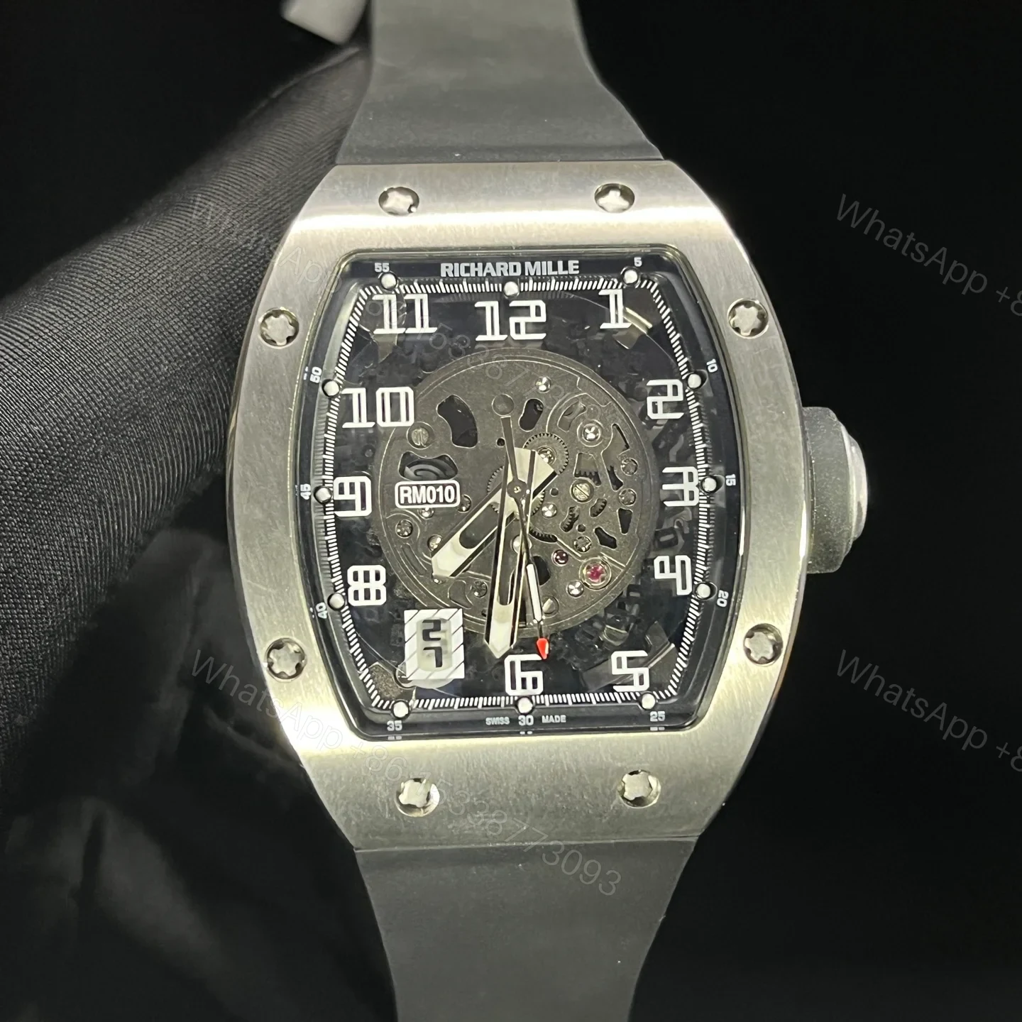 View 2 of Richard Mille Skeleton Automatic Mechanical Watch RM010-SK-AUTO-48MM