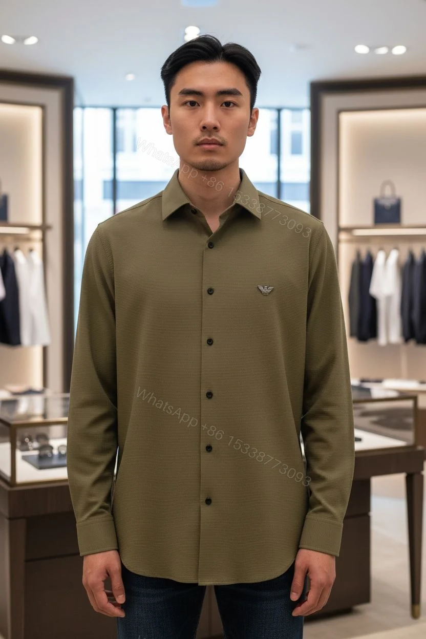 View 5 of FIRST COPY EMPORIO ARMANI ORIGINAL SOFT COTTON SUMMER SHIRT