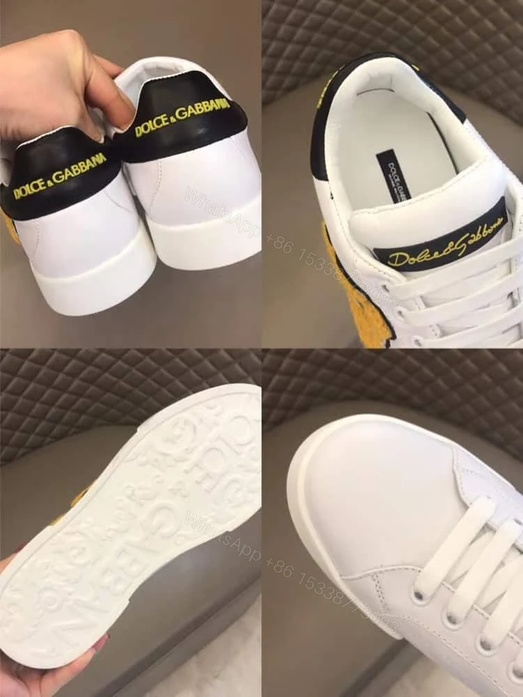 View 3 of DOLCE & GABBANA PORTOFINO SNEAKERS WITH KING 1984 PATCHES – DG26