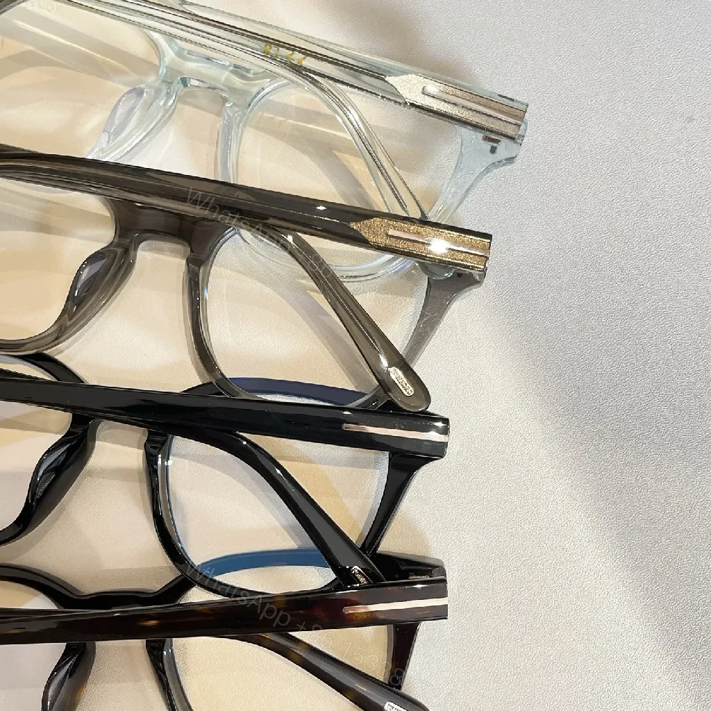 View 4 of Black Acetate Tom Ford Eyeglasses - Minimalist Luxury, Subtle Gold Details, All-Day Comfort, Premium frames