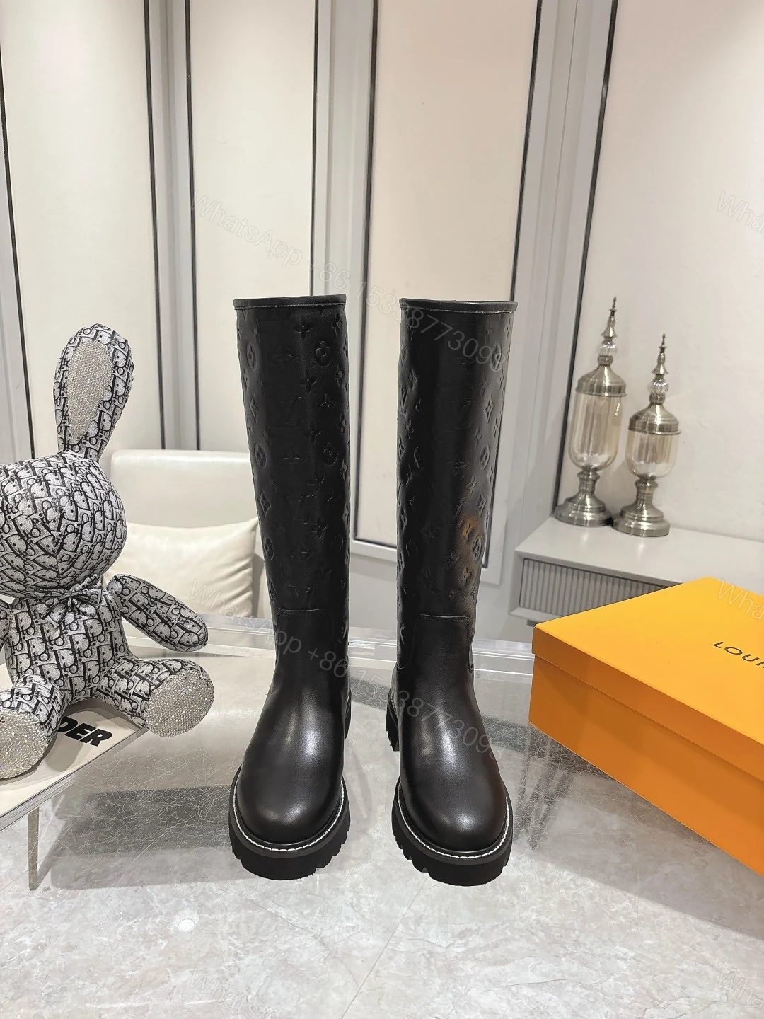 View 8 of LOUIS VUITTON TERRITORY FLAT HIGH BOOT BLACK 1ADD2X
