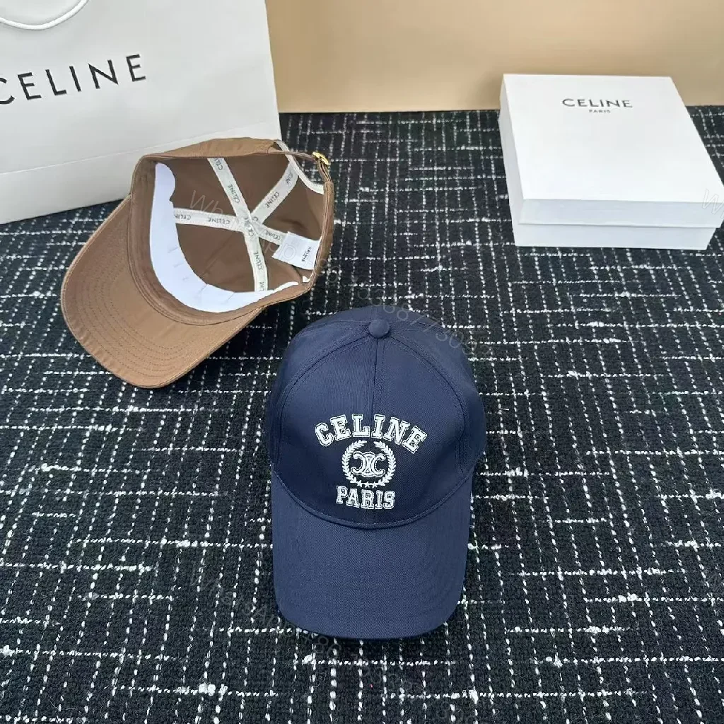View 12 of Navy Cotton-Blend Structured Cap with Crest Embroidery
