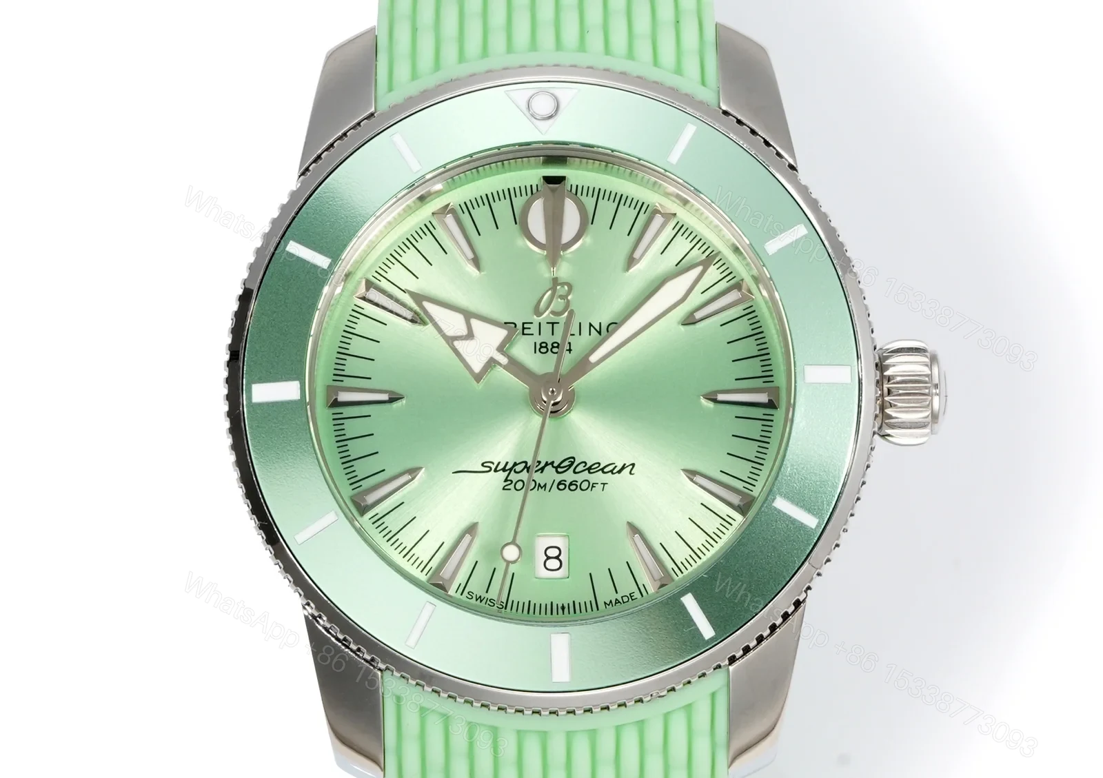 View 2 of Breitling Superocean Heritage B31 Automatic 36 Stainless Steel Green Dial Rubber A10390361L1S1