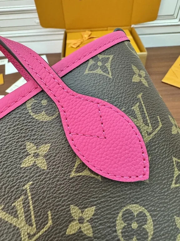 View 9 of Vivid Monogram Mini Bag: Neon Pink, LV-Style, Compact Luxe