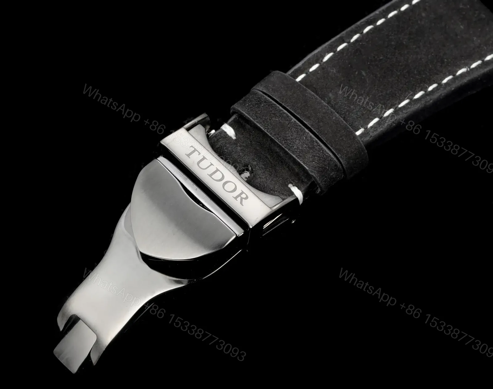 View 9 of Tudor White Warrior 41mm White Dial Black Leather Strap Watch TUDOR-WARRIOR-41-WHT-BLK-LEATHER