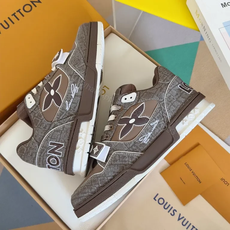 View 5 of Patterned Texture Sneaker â€” LV Details, All-Day Comfort, Streetwear Style