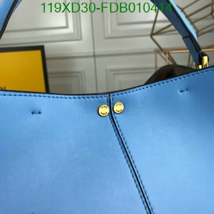 View 7 of Fendi Peekaboo X Lite Oversized Handbag KN55478