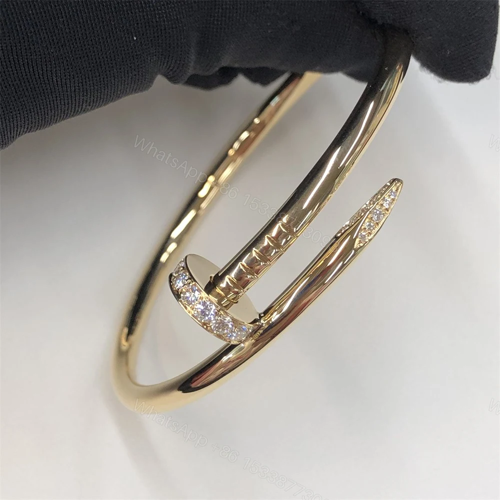 Cartier Juste Un Clou Bracelet Tip Diamonds Classic B6048617 — view 2