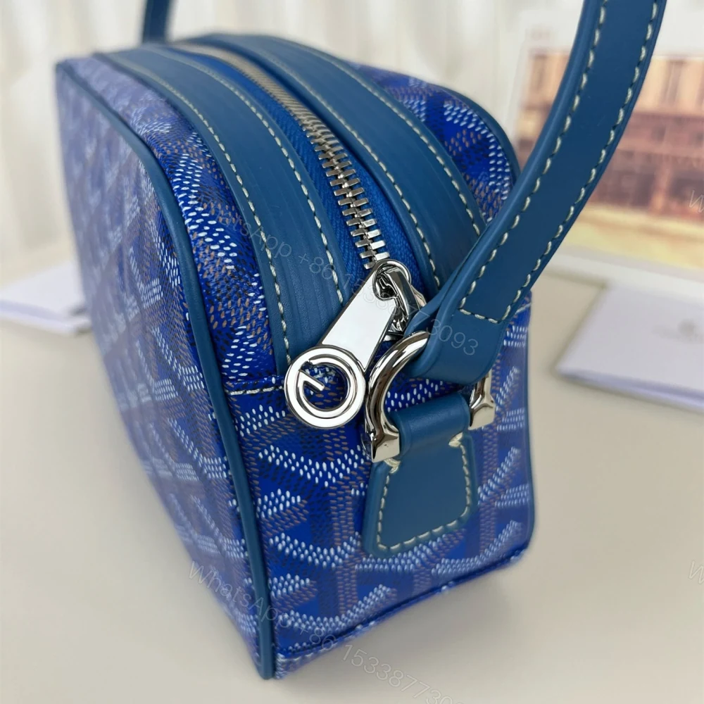 View 5 of 高仿Goyard*CAPVEP6相機郵差包藍色小號免檢版