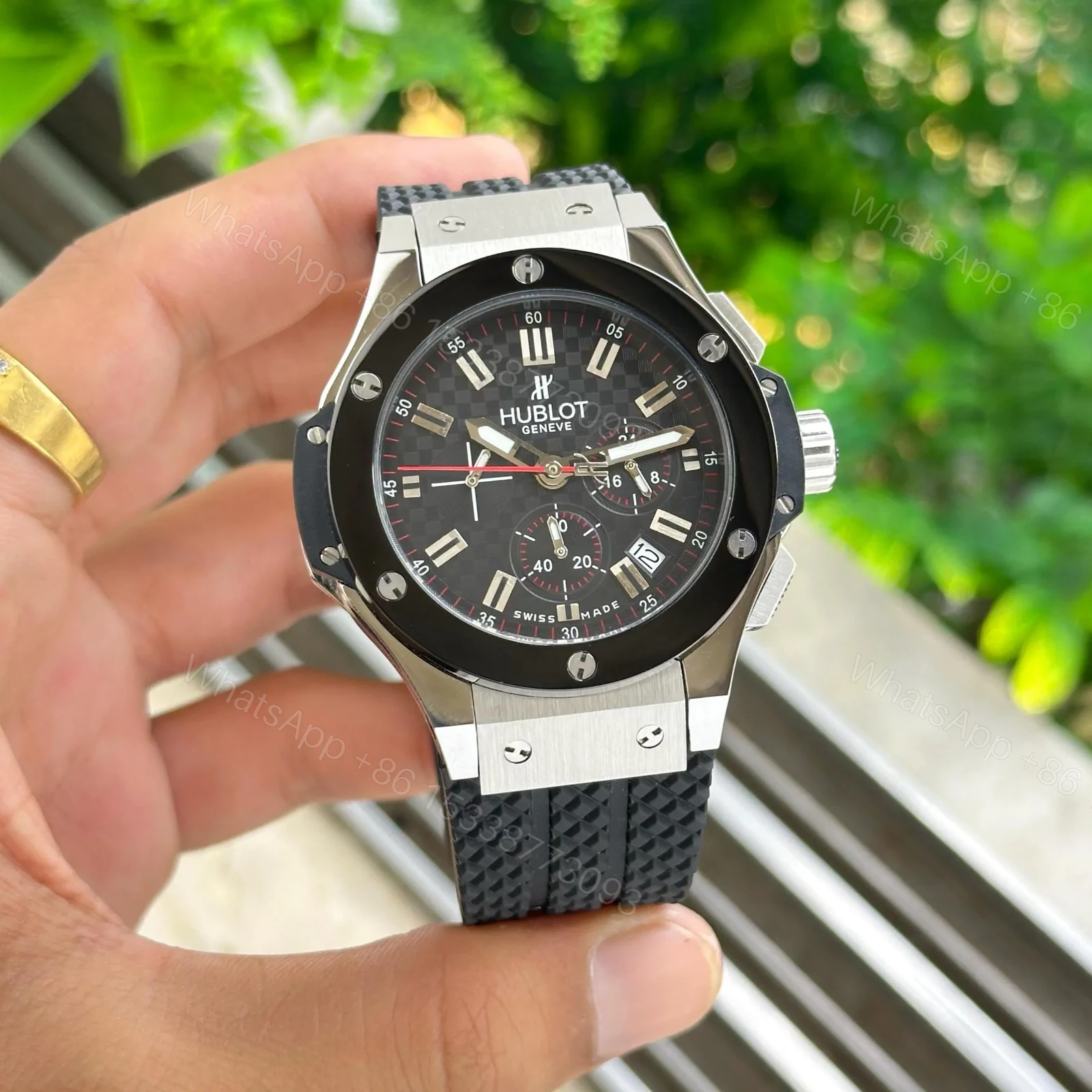 View 2 of Hublot Big Bang Silver Black Chronograph