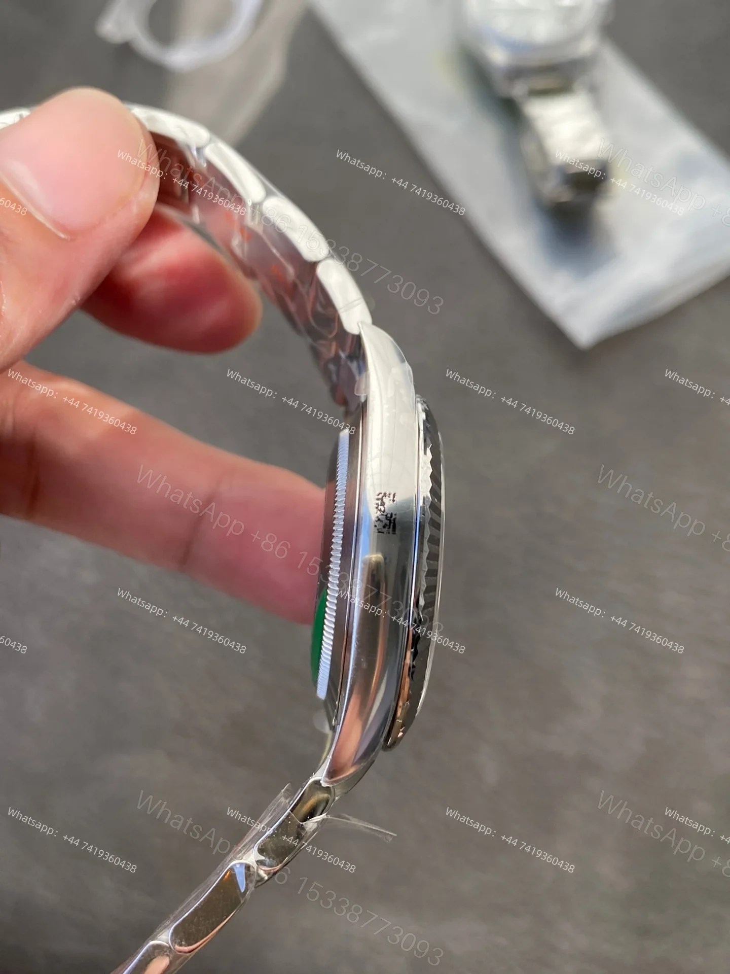 View 7 of Rolex Datejust M126334-0031 1:1 Replica Water Ripple Blue Dial Oyster 41MM 3235 Movement Super Clone Watch