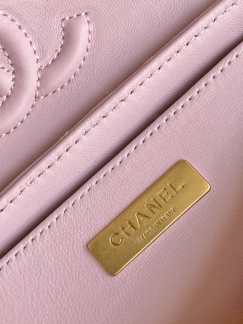 View 8 of Soft Pink Quilted Bag – Gold Hardware, Modern Elegance, Everyday