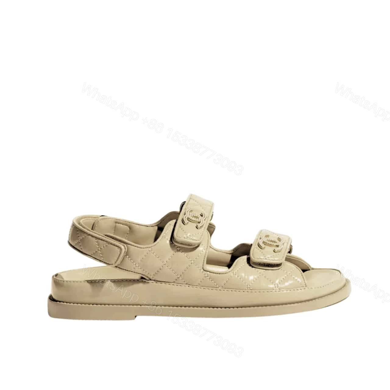 CHANEL SANDAL SHINY BEIGE G35927 B20276 U0450 — view 1