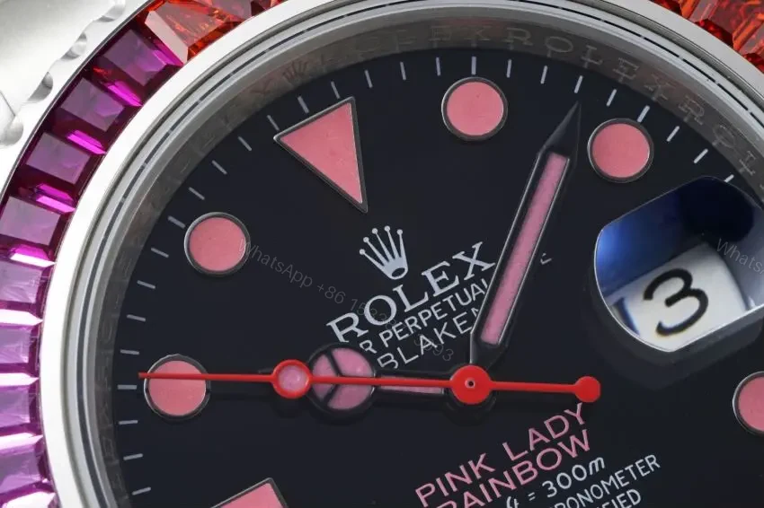 View 4 of Clean Factory RA Factory Pink Rainbow Rolex Submariner