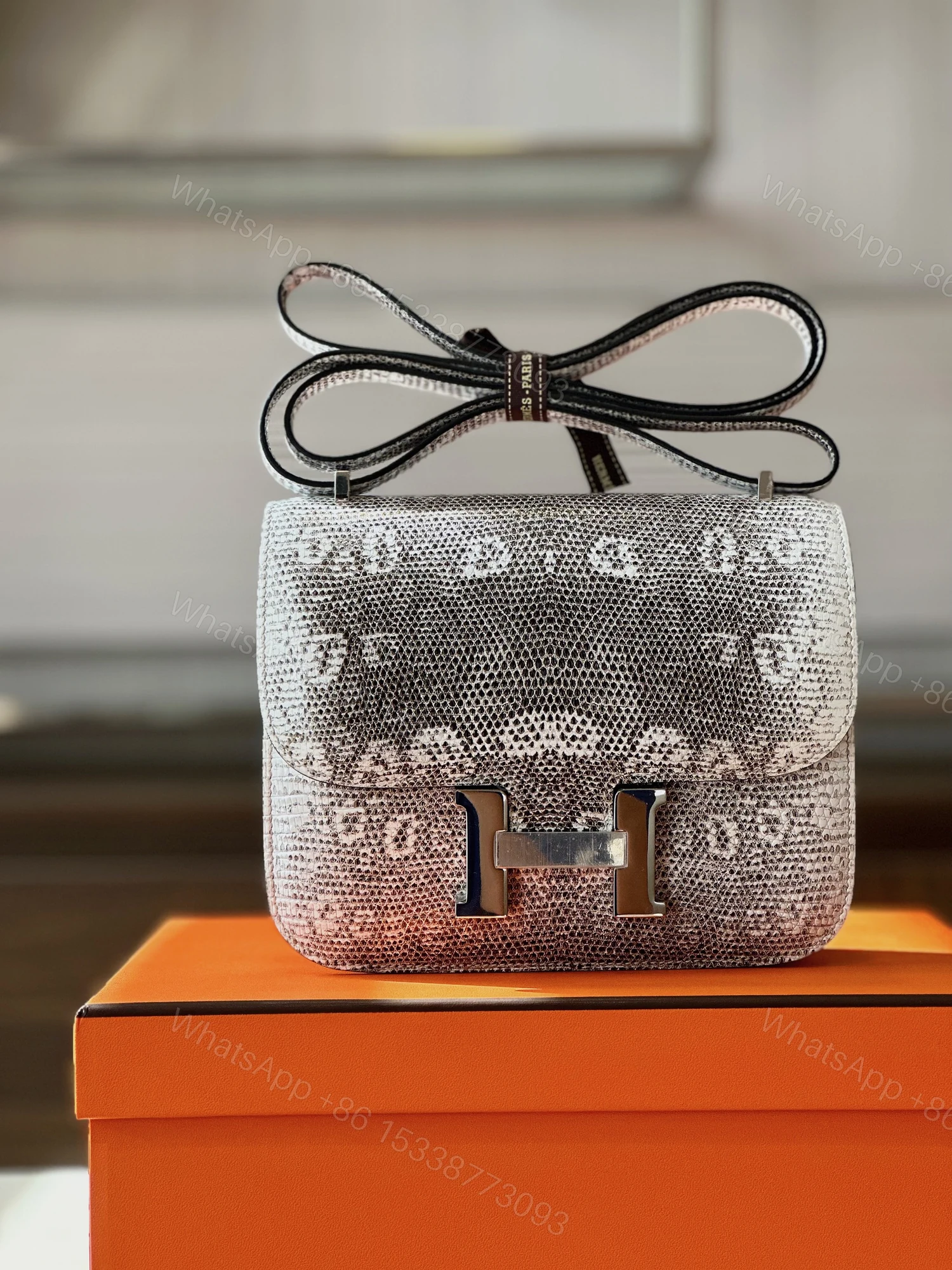 View 7 of Hermes Constance 19 Omber Genuine Lizard Leather