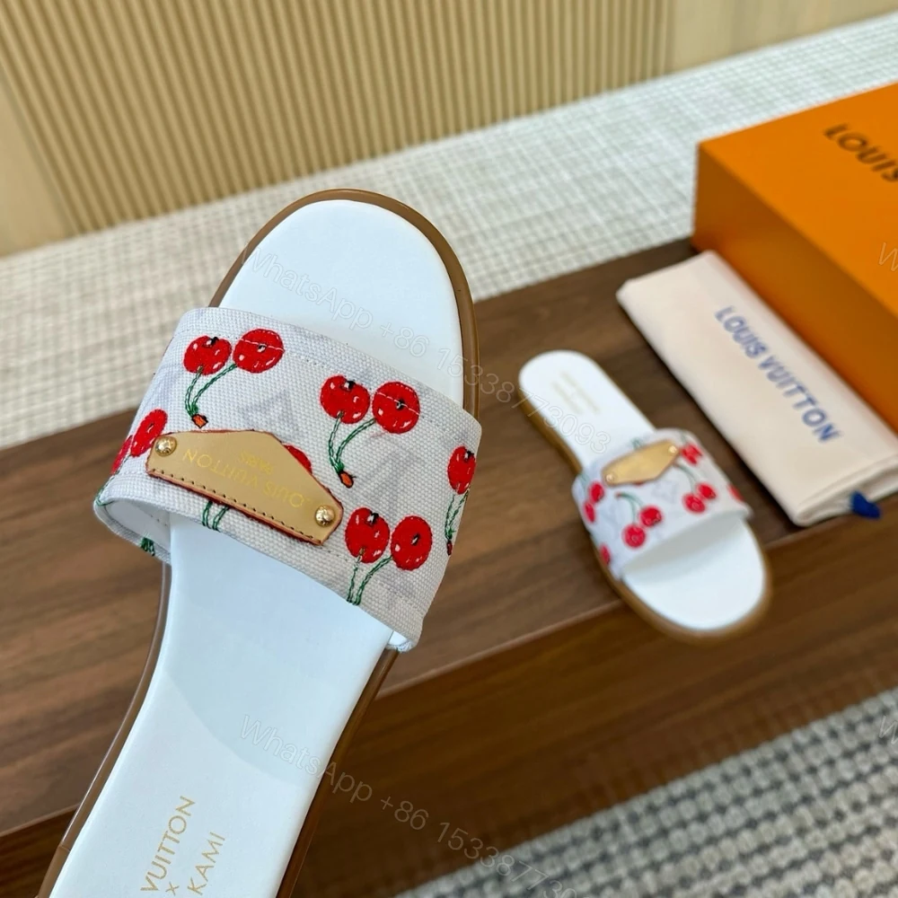 View 7 of LOUIS VUITTON X TAKASHI MURAKAMI LILY FLAT MULE WHITE 1AHM43