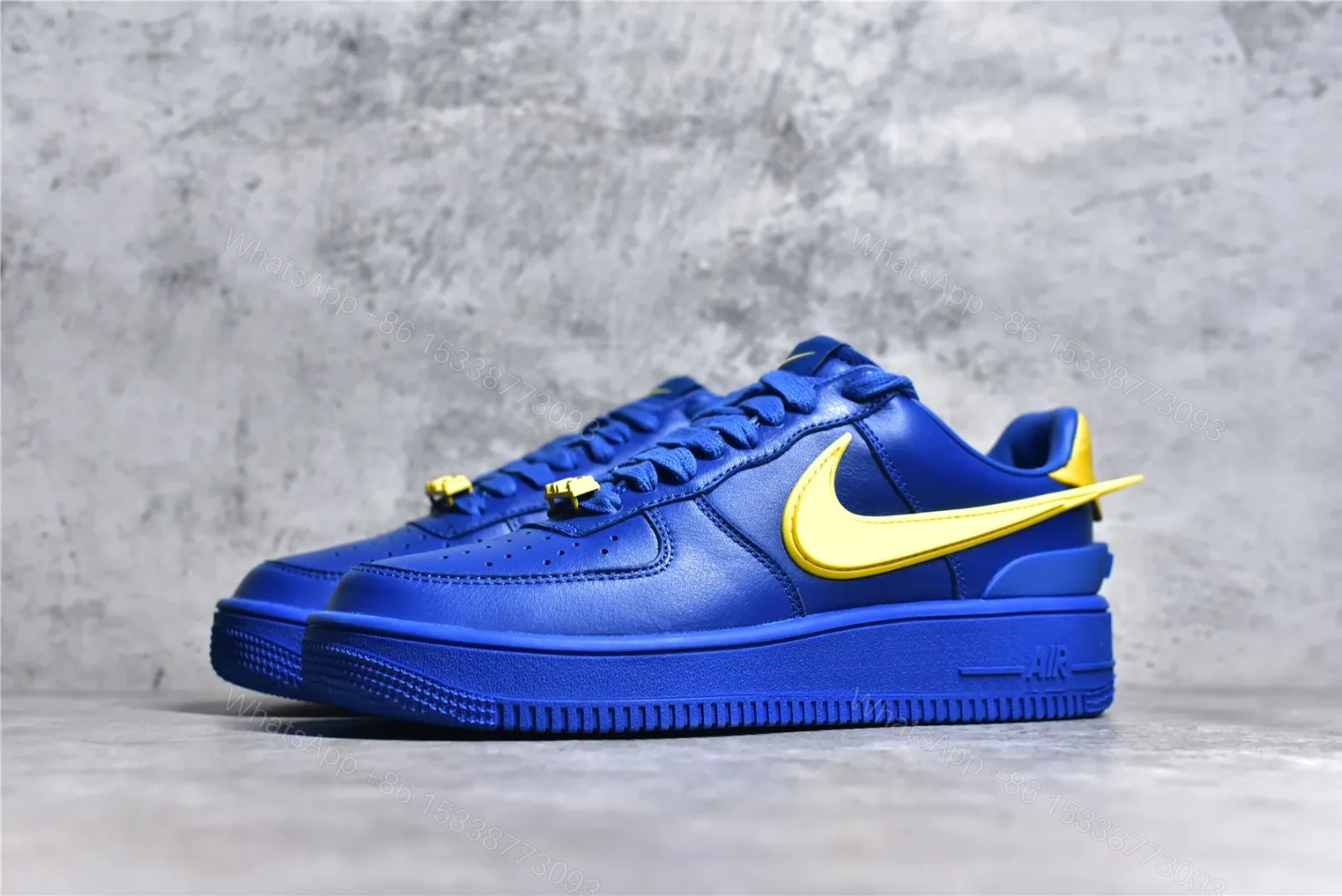 View 2 of AMBUSH x Nike Air Force 1 Low “Game Royal and Vivid Sulfur”