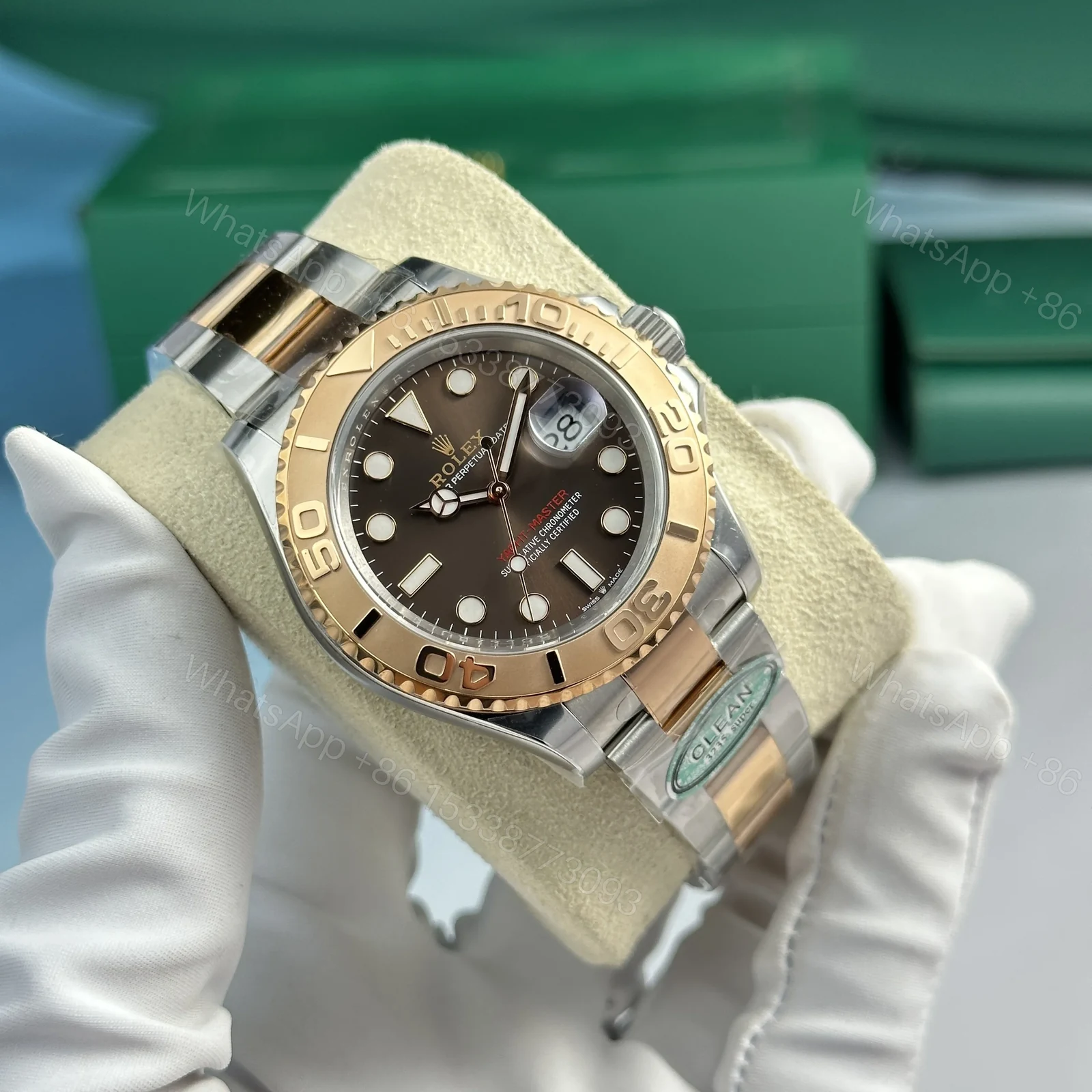 View 6 of Replica Rolex Yacht-Master Chocolate Dial 126621